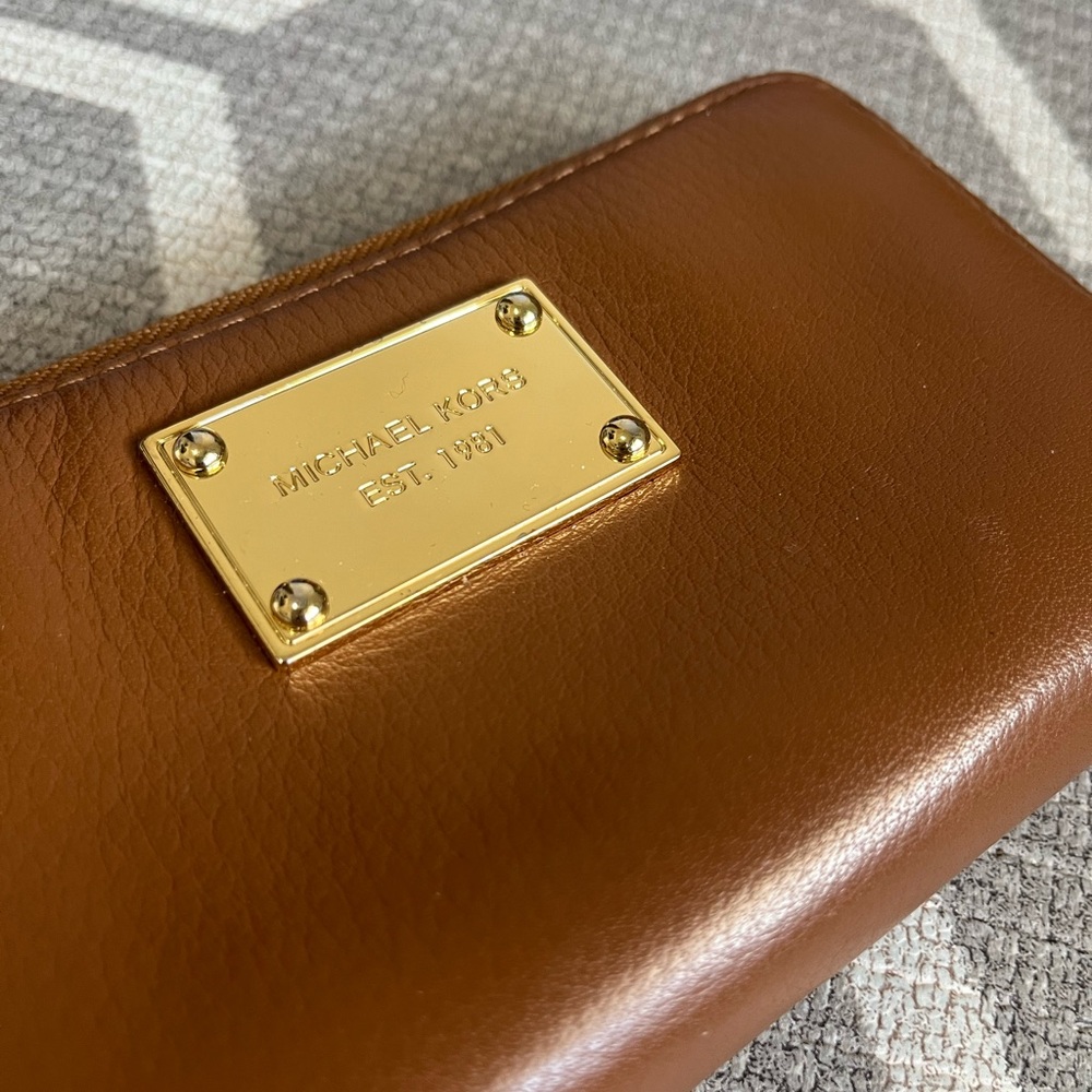 Michael Kors Brown Wristlet/Wallet